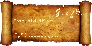 Gottwald Éva névjegykártya